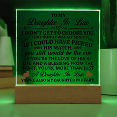 To My Daughter-in-Law Honor – Acrylic Square